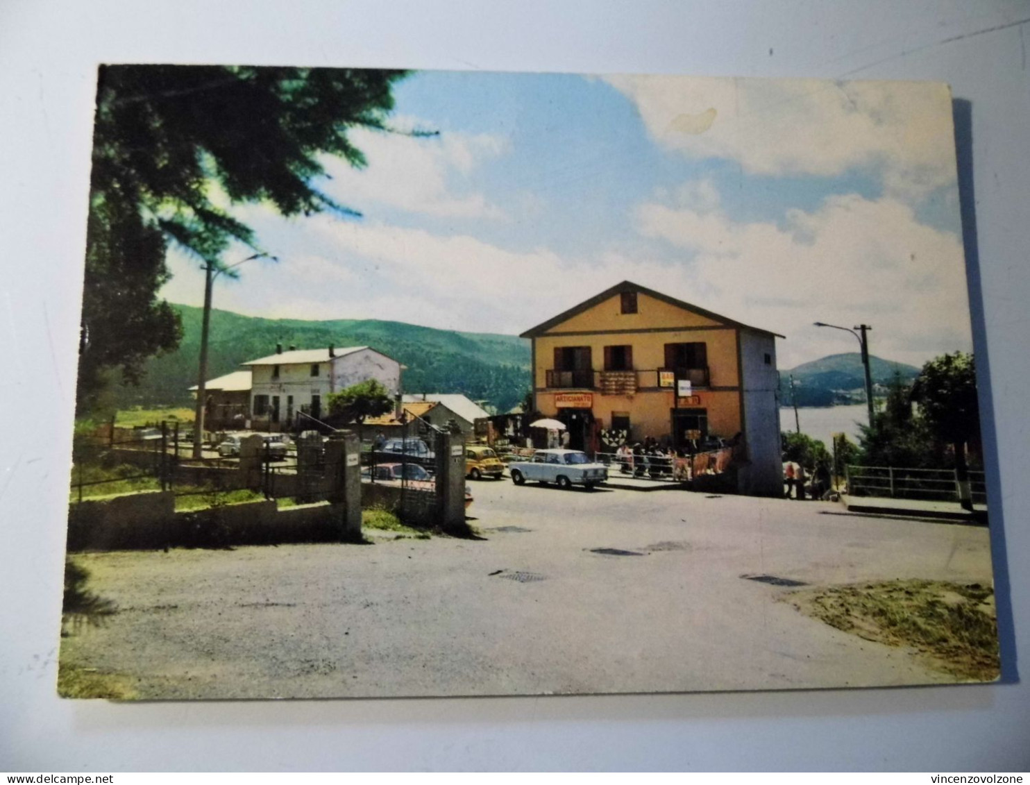 Cartolina Viaggiata "LORICA Bar Artiginato Souvenir Tommaso Sapia" 1986 - Hotels & Restaurants