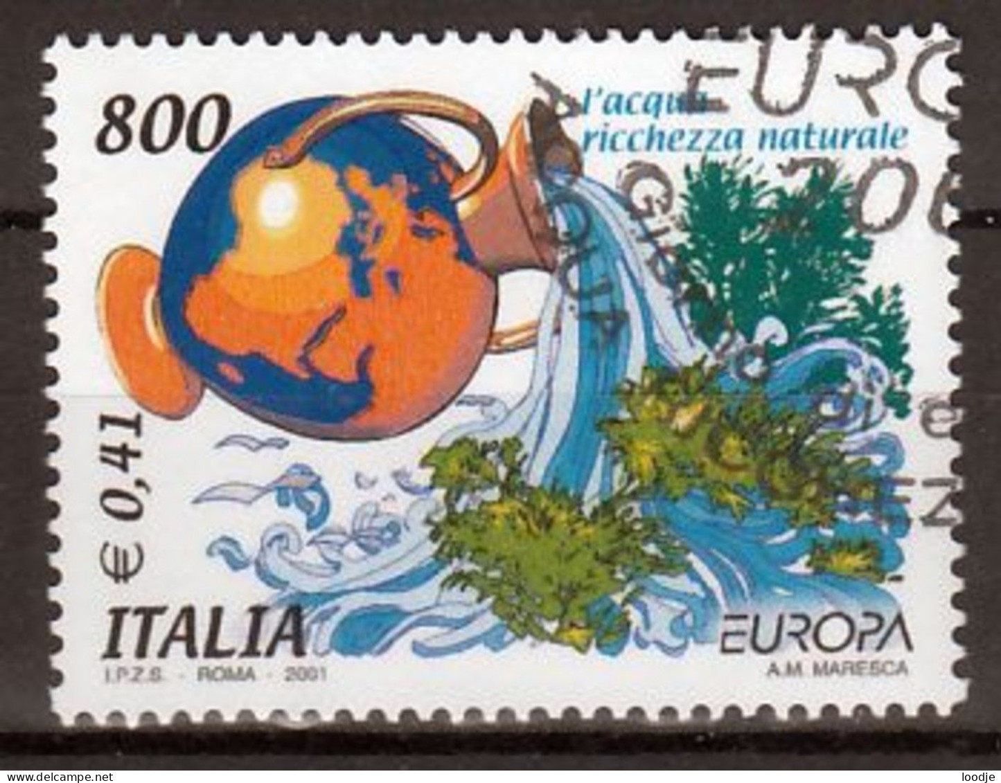Italie Europa Cept 2001 Gestempeld - 2001