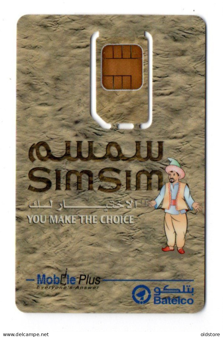 Bahrain Phonecards - GSM Mobile Plus Simsim With Card Chip - Batelco Card Used Cad - Bahrein