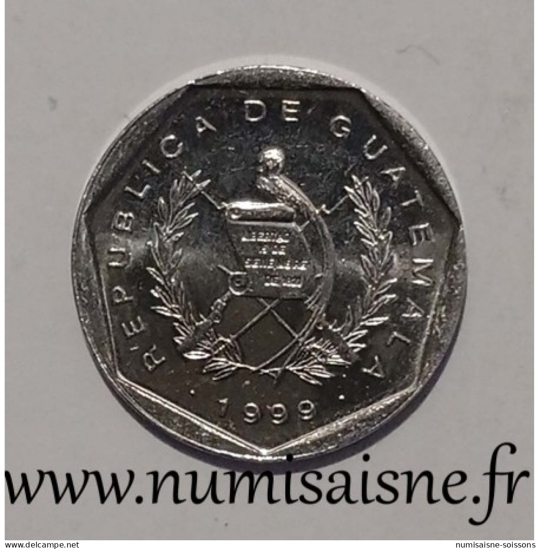 GUATEMALA - KM 282 - 1 CENTAVO 1999 - Frère Barthélémy De Las Casas - SPL - Guatemala