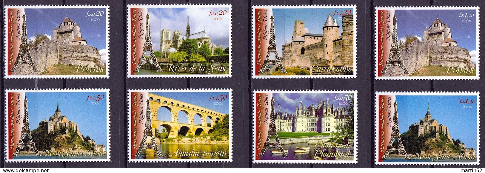 UNO-Genf ONU Genève UN Geneva 2006: FRANCE Zu 551-558 Mi 543-550 (aus Heft / Pris Du Carnet)  ** MNH (Zu CHF 13.20) - Ungebraucht