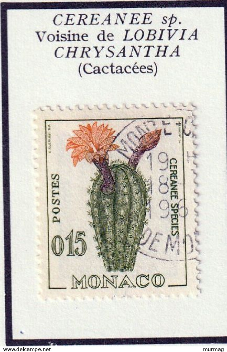 MONACO - Cactus - Y&T N° 541, 541A - 1960 - Oblitérés - Usados