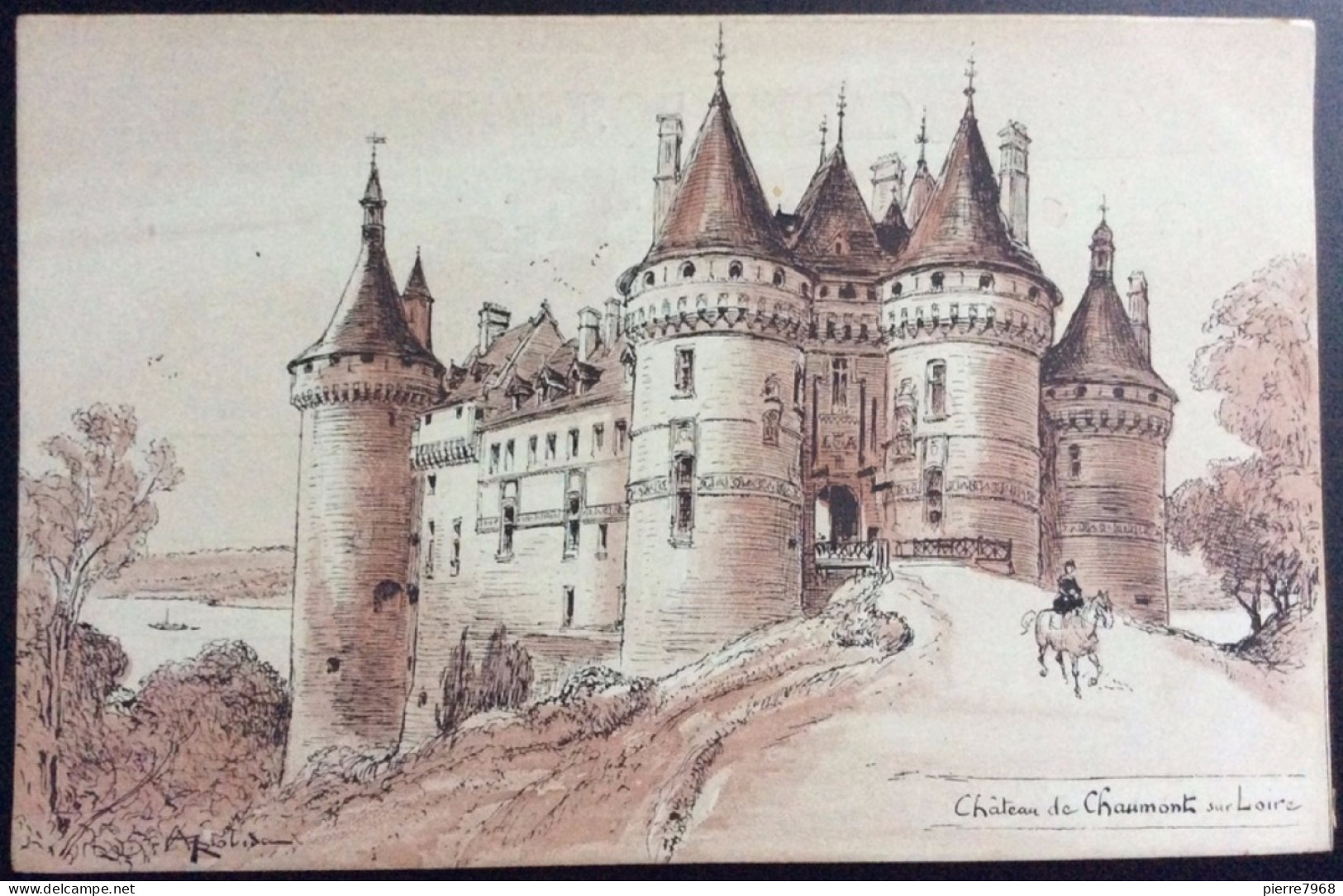 Albert ROBIDA : Baudelot - Série G - Château De Chaumont-sur-Loire - Robida