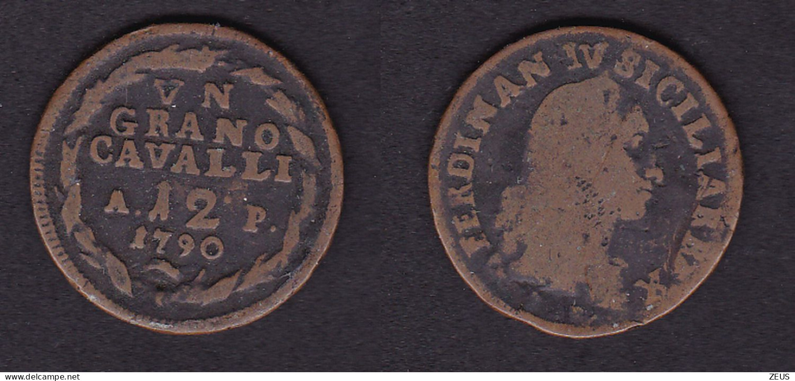 1 GRANO-12 CAVALLI 1790  FERDINANDO IV - Other & Unclassified