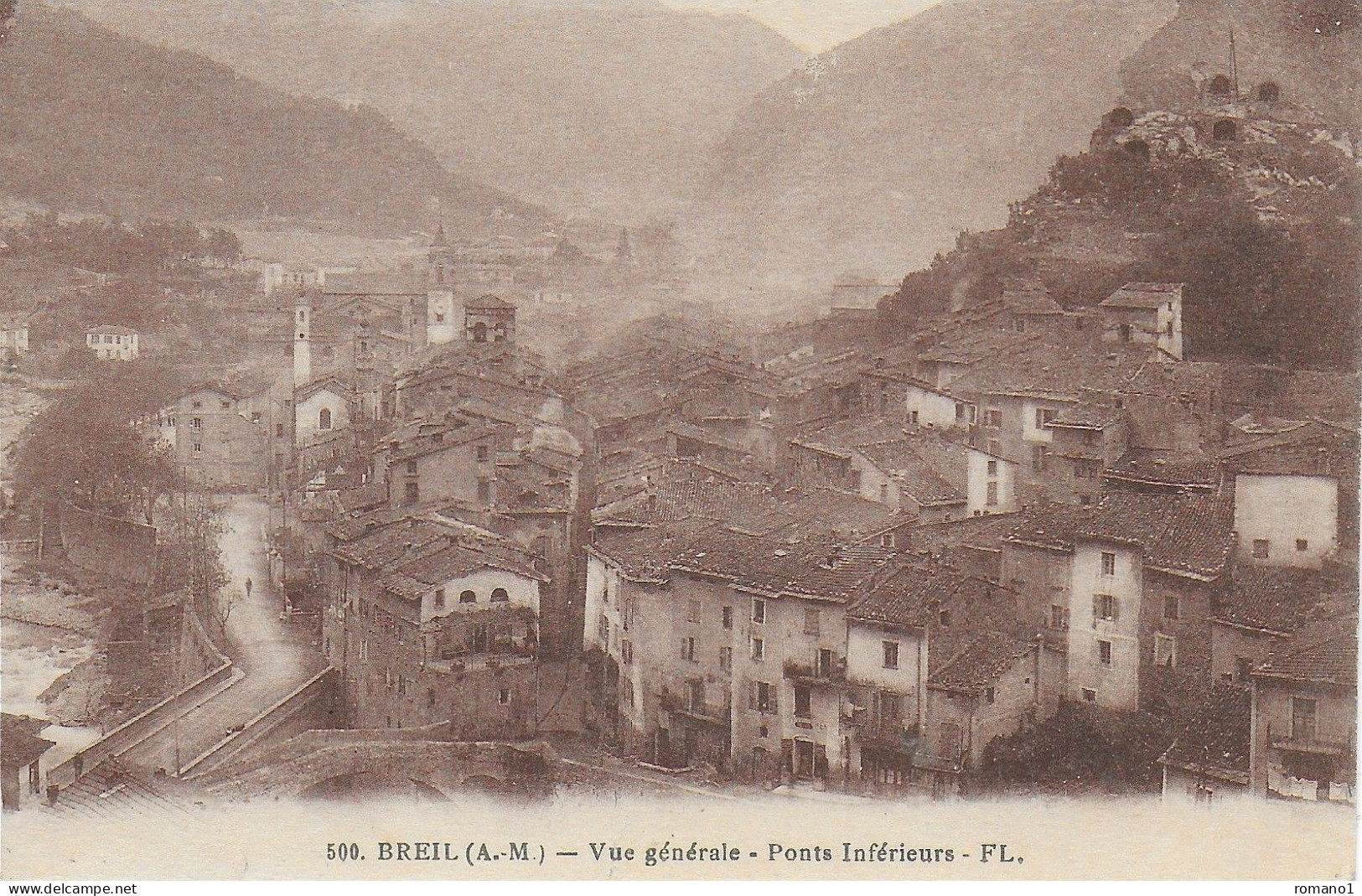 06)   BREIL   -  Vue Générale  - Ponts Inférieurs - Breil-sur-Roya