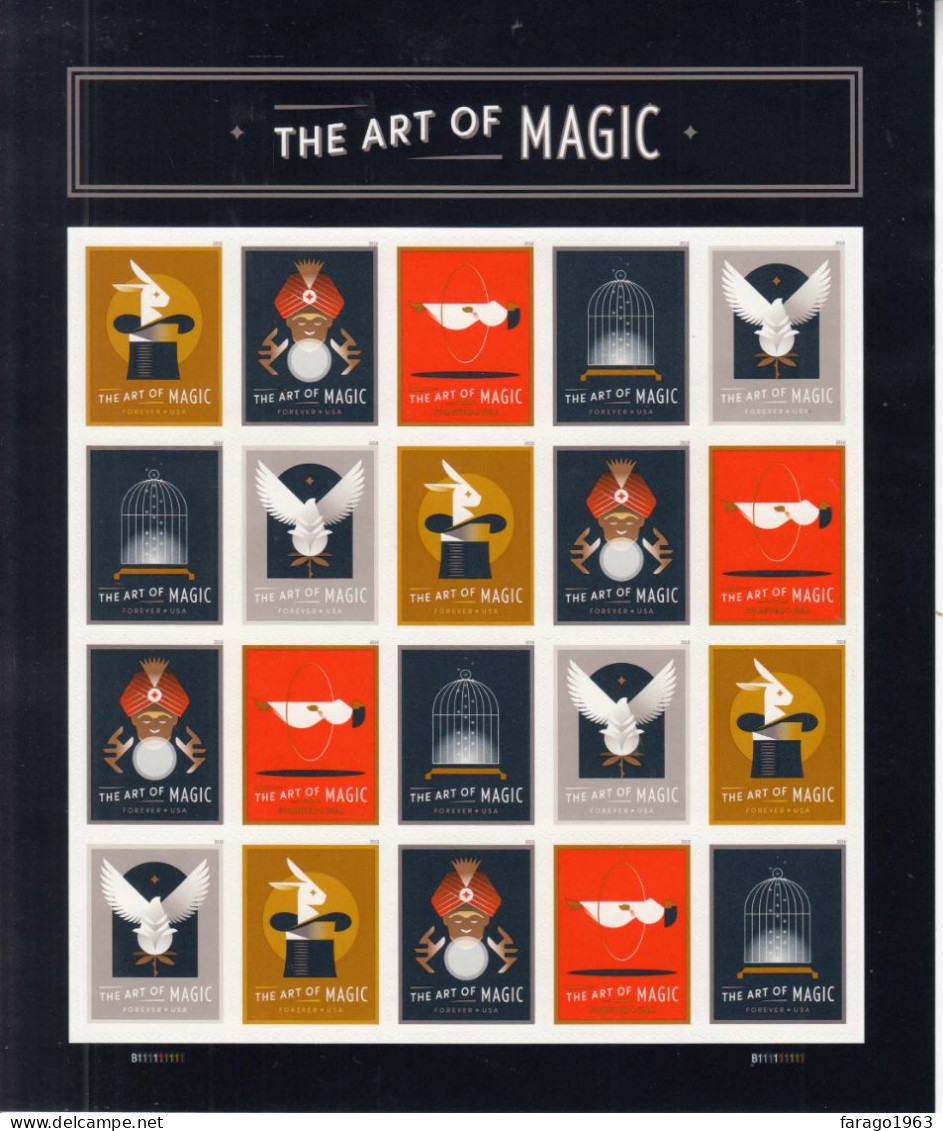 2018 United States Art Of Magic  Miniature Sheet MNH Suitable For Framing - Ongebruikt