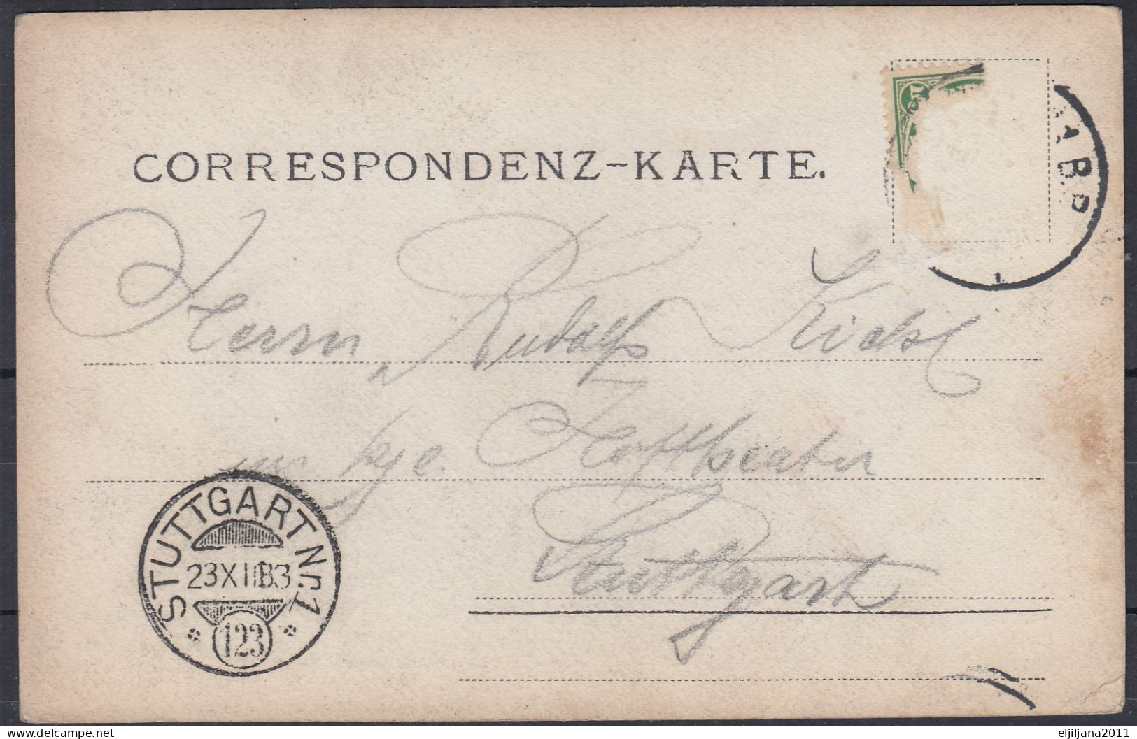 Austrian Opera ⁕ Lohengrin, Leo Slezak ⁕ Postcard / Stuttgart Postmark - Opéra