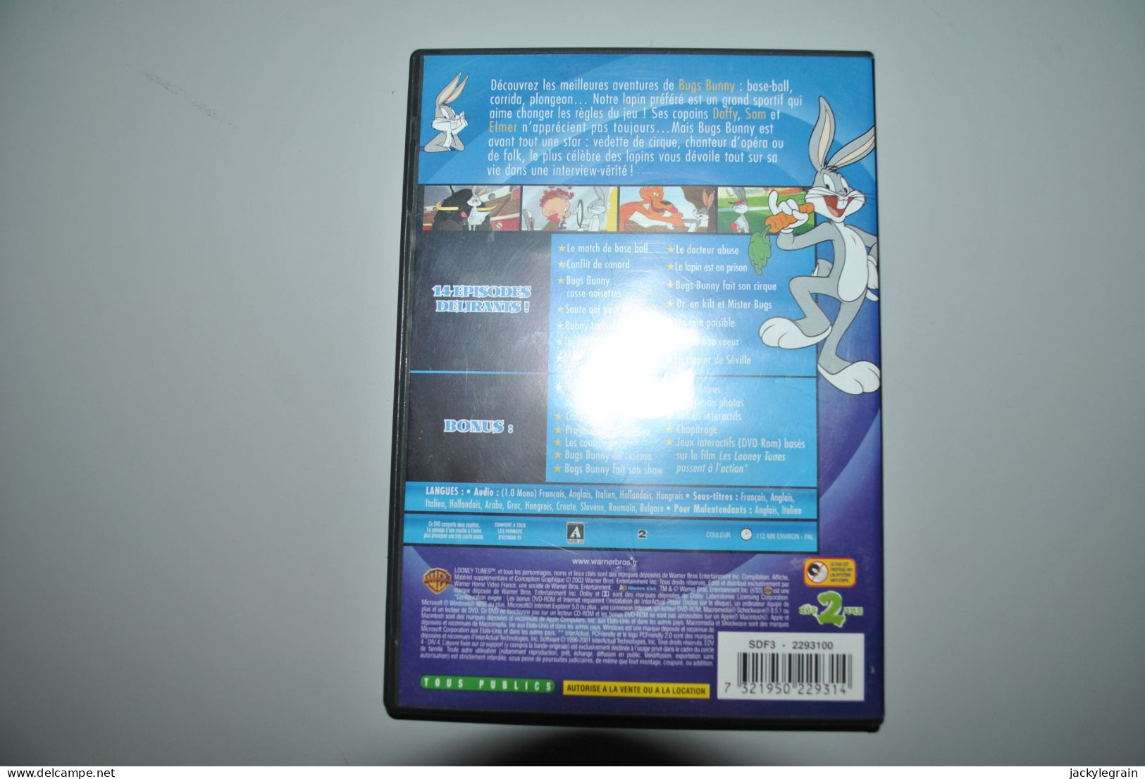 DVD Bugs Bunny Langues Anglais/français Bon état Vente En Belgique Uniquement Envoi Bpost 3 € - Dibujos Animados