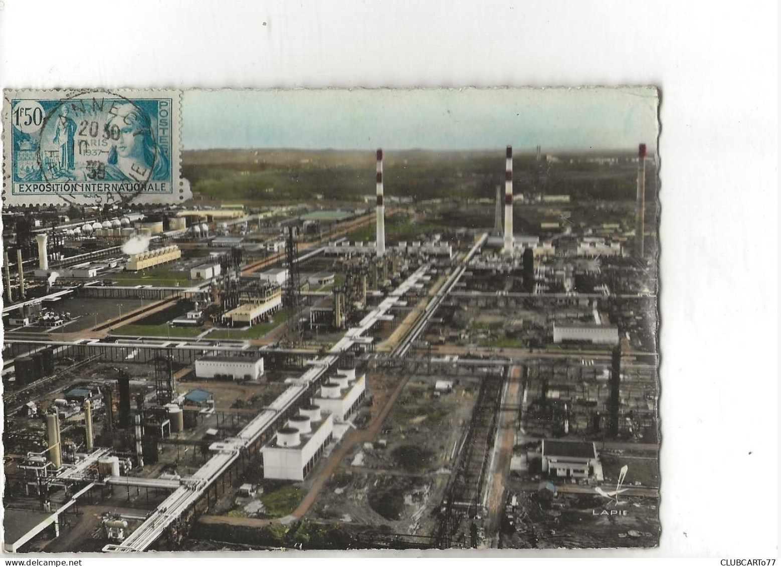 Lacq (64) : Vue Aérienne Générale Au Niveau De L'usine En 1955 GF. - Lacq