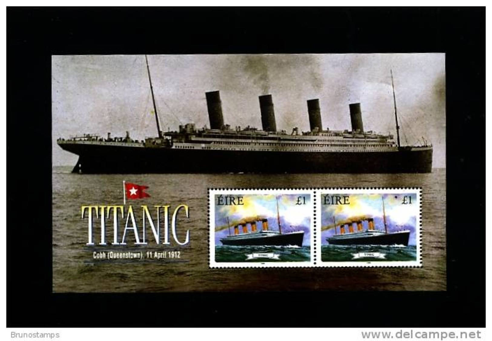 IRELAND/EIRE - 1999  TITANIC  MS  MINT NH - Blocks & Sheetlets