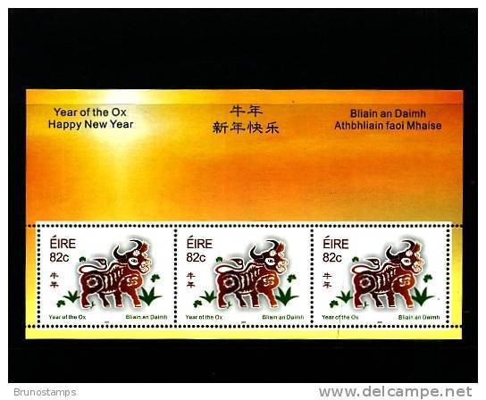 IRELAND/EIRE - 2009  YEAR OF THE OX  MS   MINT NH - Hojas Y Bloques