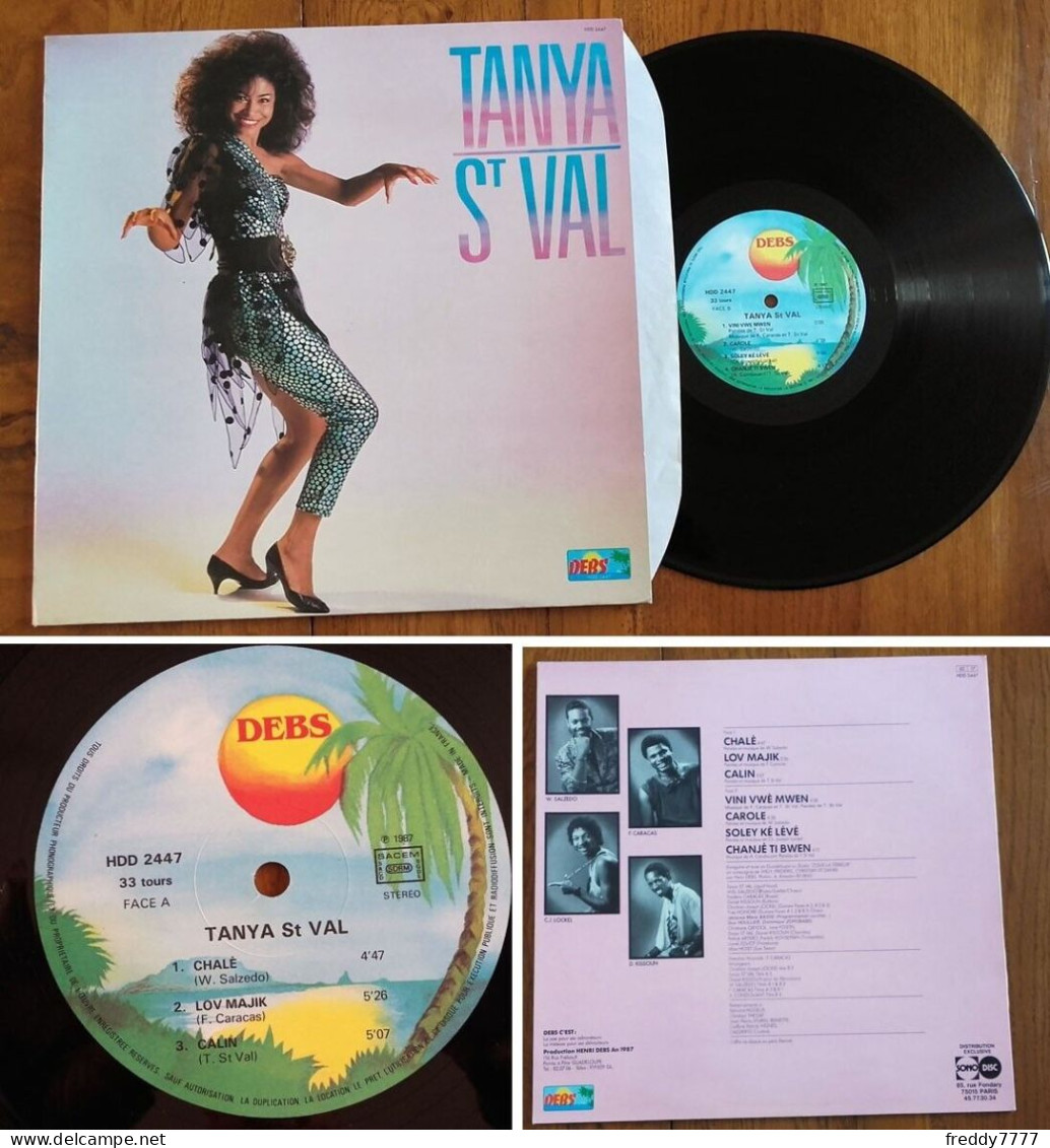 RARE French LP 33t RPM (12") TANYA ST-VAL «Chalé» + 6 (2eme Album, 1987) - Collectors