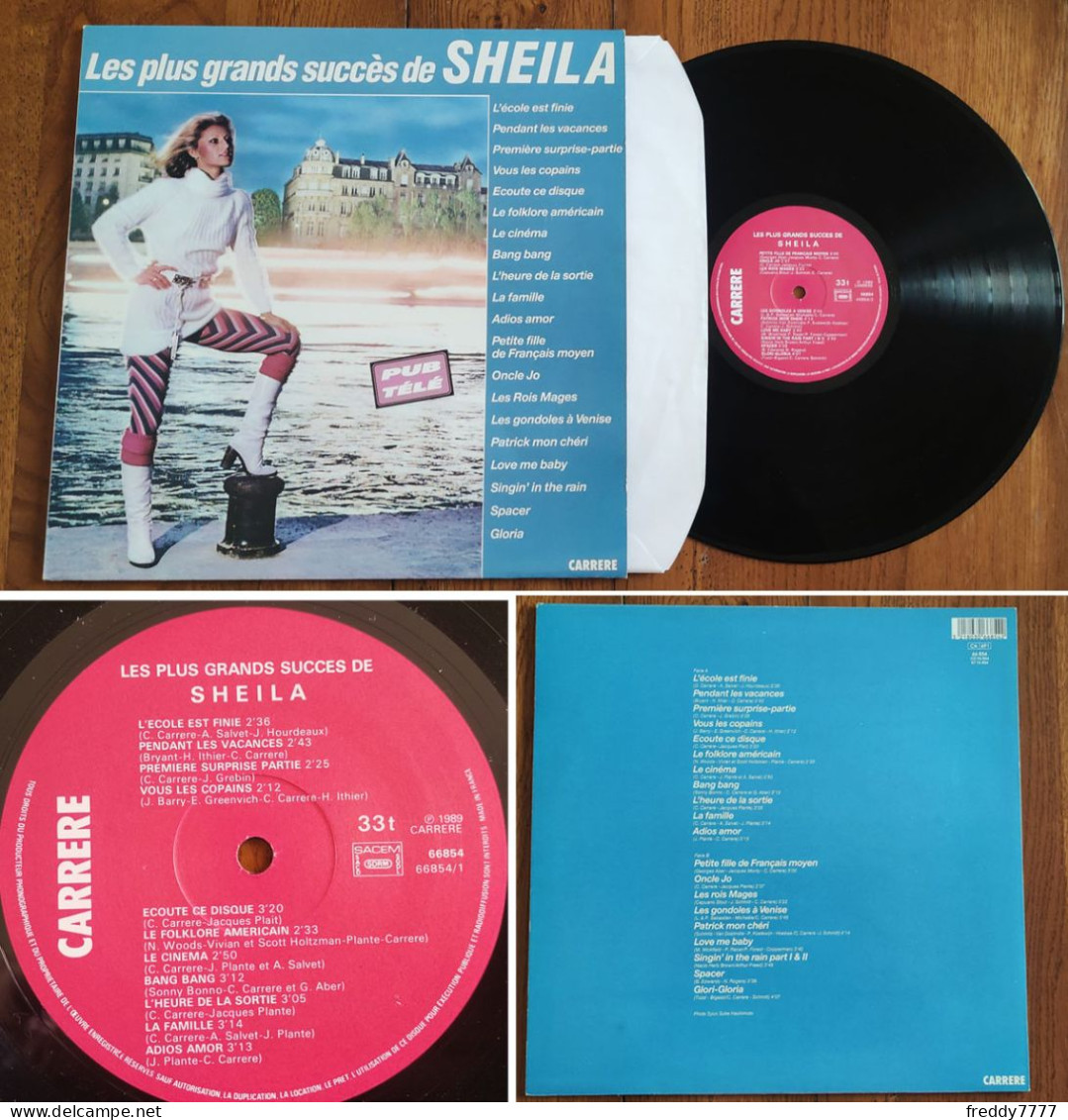 RARE French LP 33t RPM (12") SHEILA «Les Plus Grands Succès» (1989) - Collector's Editions