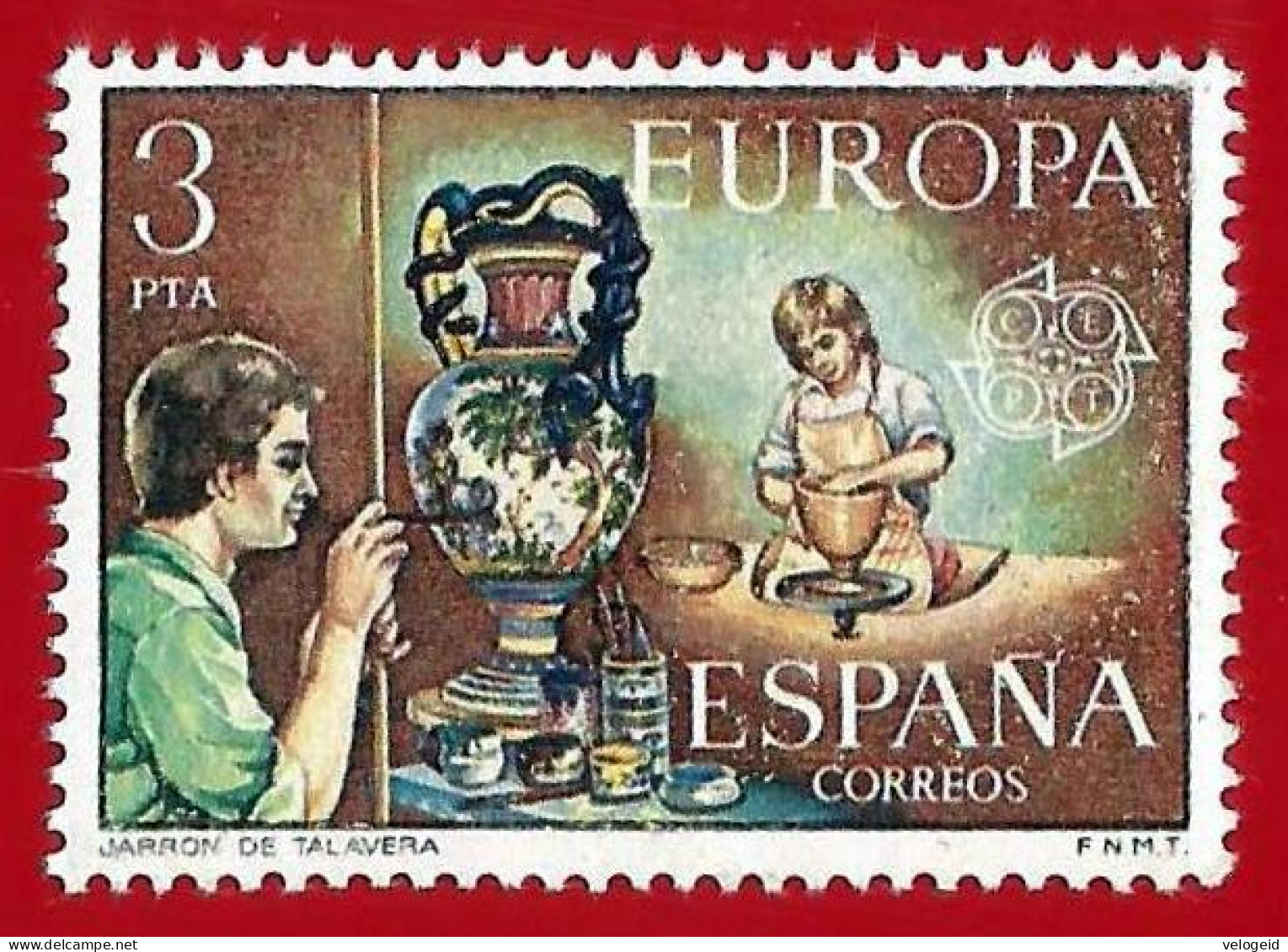 España. Spain. 1976. Artesanía. Ceramica De Talavera - Porcellana