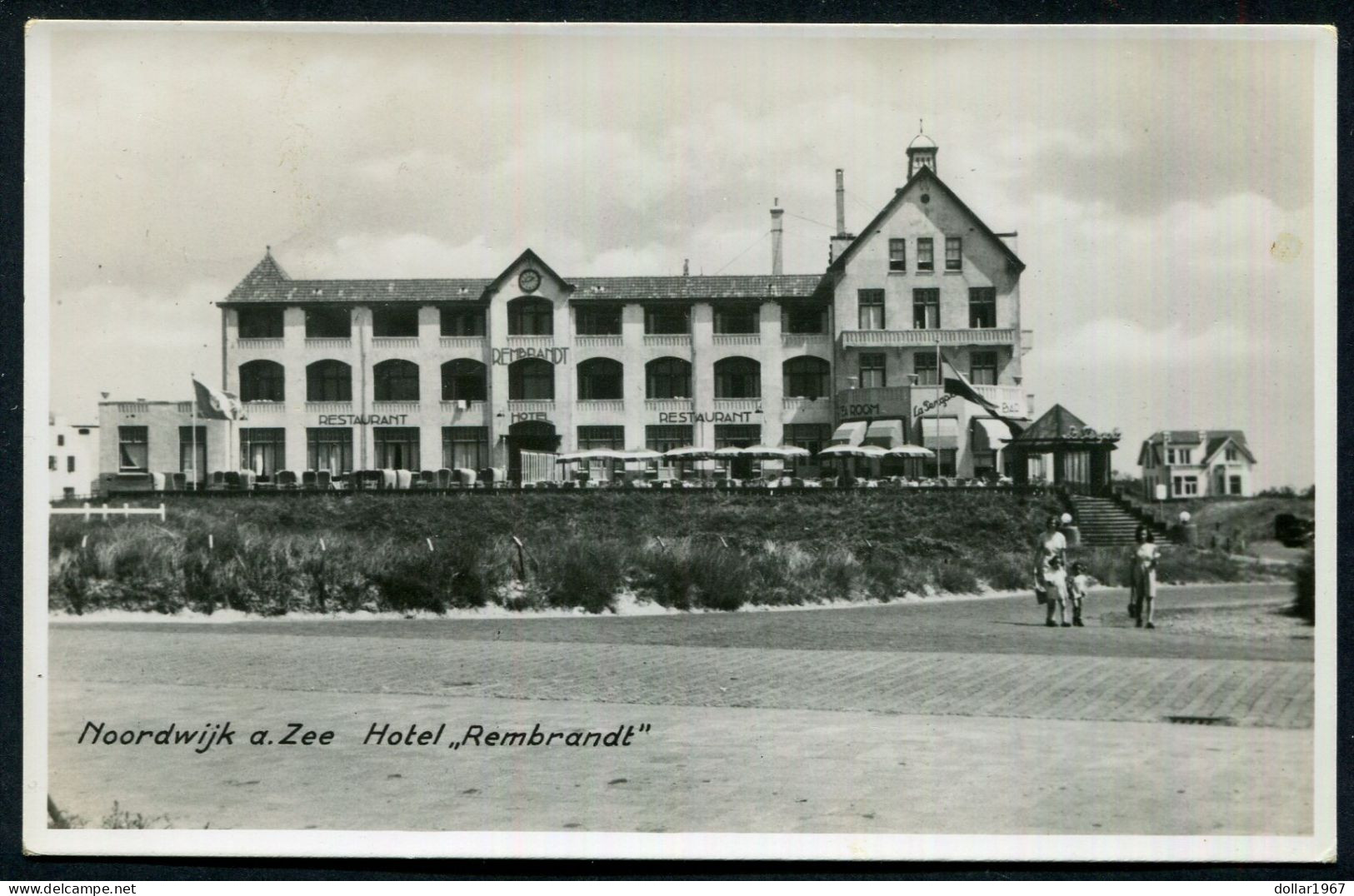 Noordwijk Aan Zee , Hotel Rembrandt - Used  18-6-1952   -  2 Scans For Originalscan !! - Noordwijk (aan Zee)