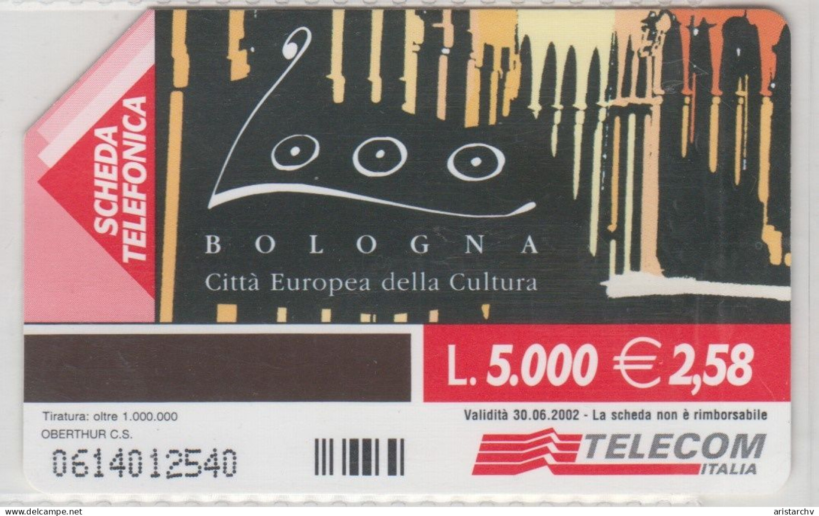 ITALY 2000 BOLOGNA - Öff. Diverse TK
