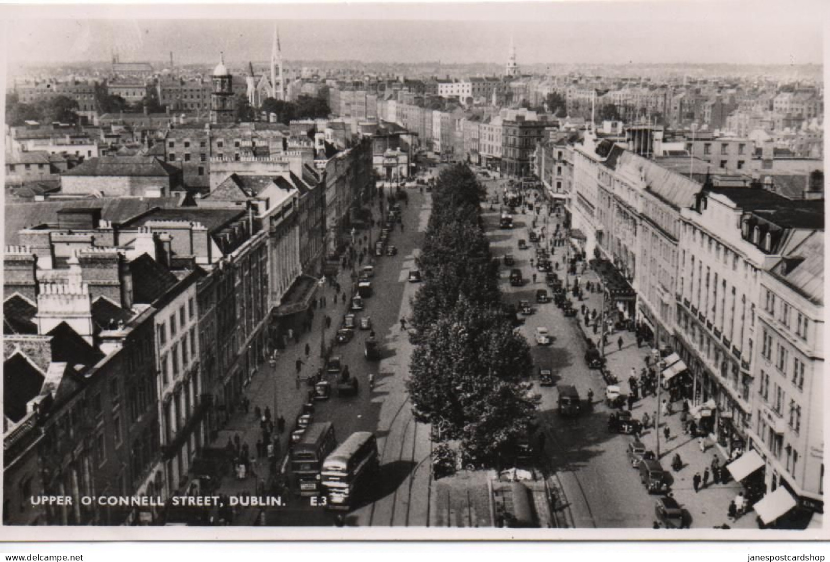 REAL PHOTOGRAPHIC POSTCARD - UPPER O'CONNELL STREET - DUBLIN - UNUSED - IN VERY GOOD CONDITION - Dublin