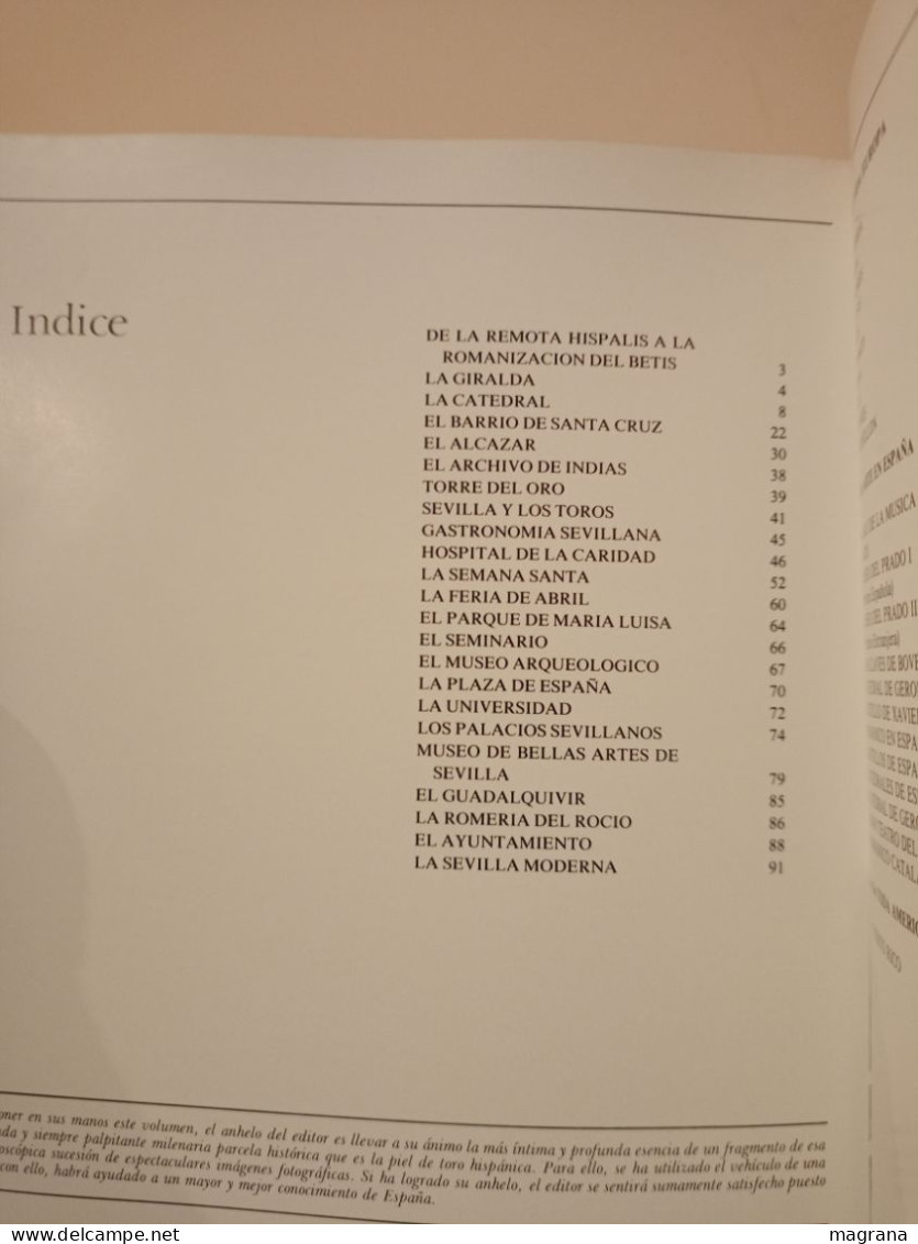 Todo Sevilla. Editorial Escudo De Oro SA. 127 Fotografías A Color. 1983. 95 Páginas. - Práctico