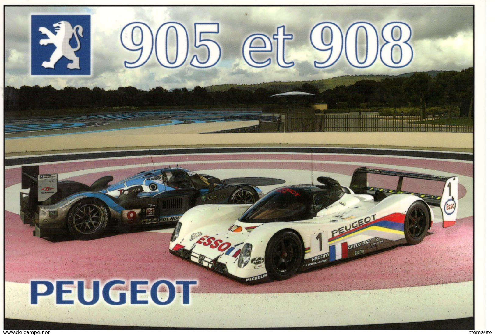 Peugeot 905 Et 908 - Publicité D'epoque -  24 Heures Du Mans - CPM - Le Mans