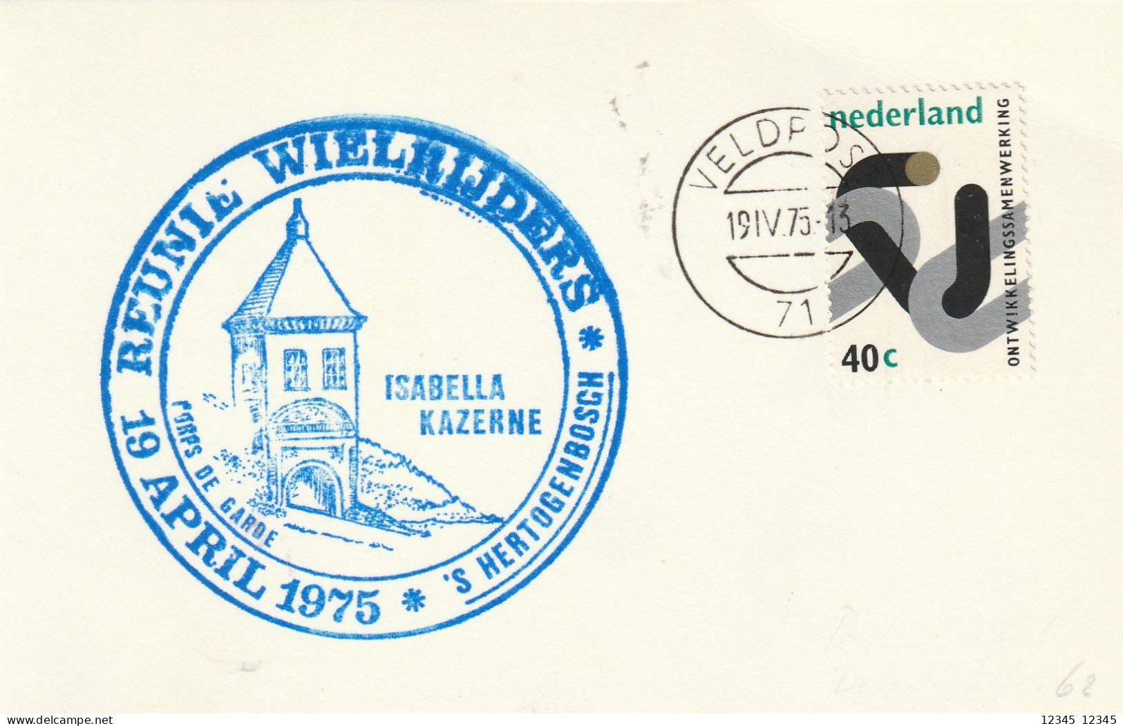 Veldpost 1975, Reunie Wielrijders 's Hertogenbosch - Storia Postale