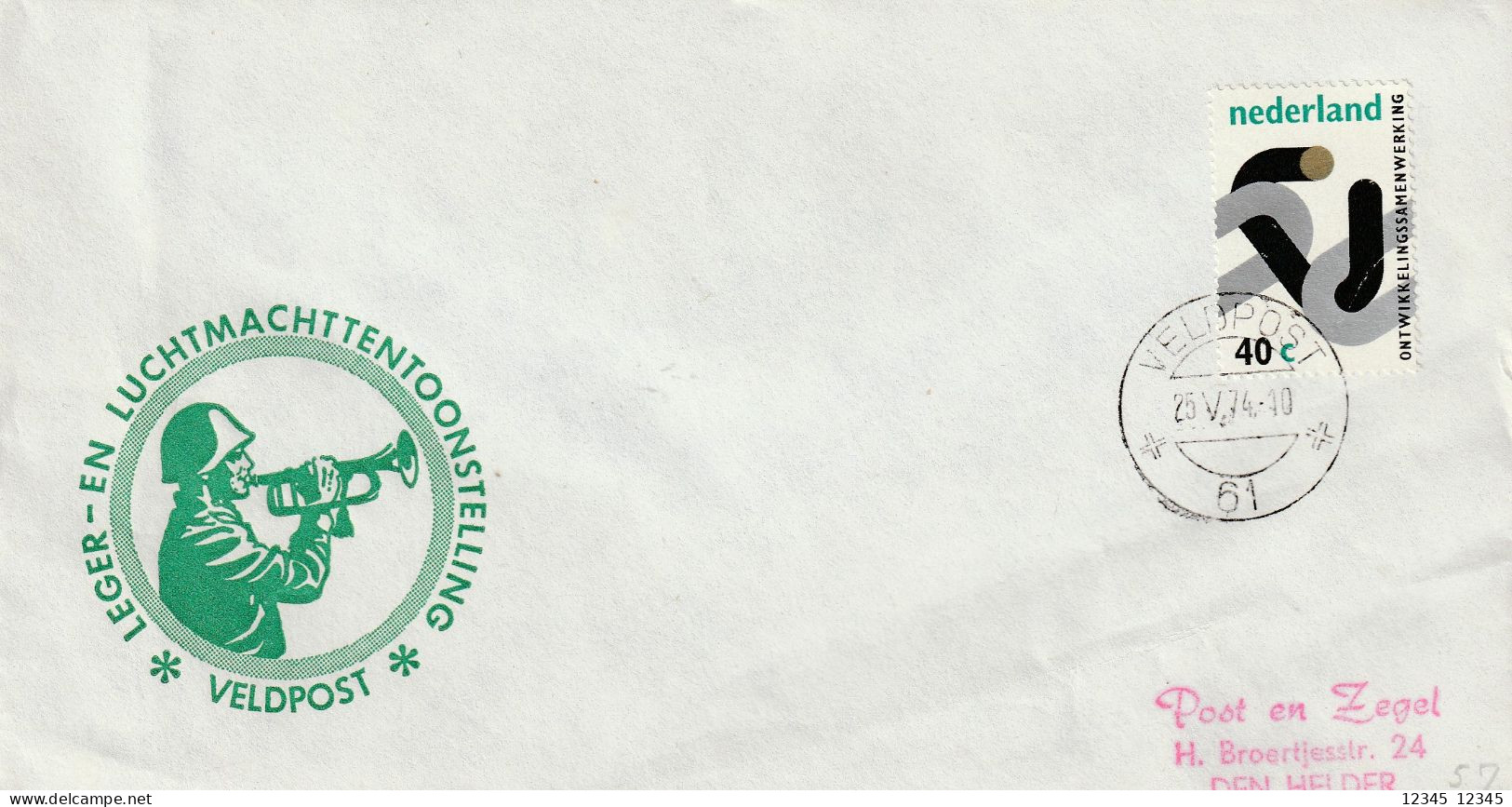 Veldpost 1974, Leger- En Luchtmachttentoonstelling - Lettres & Documents