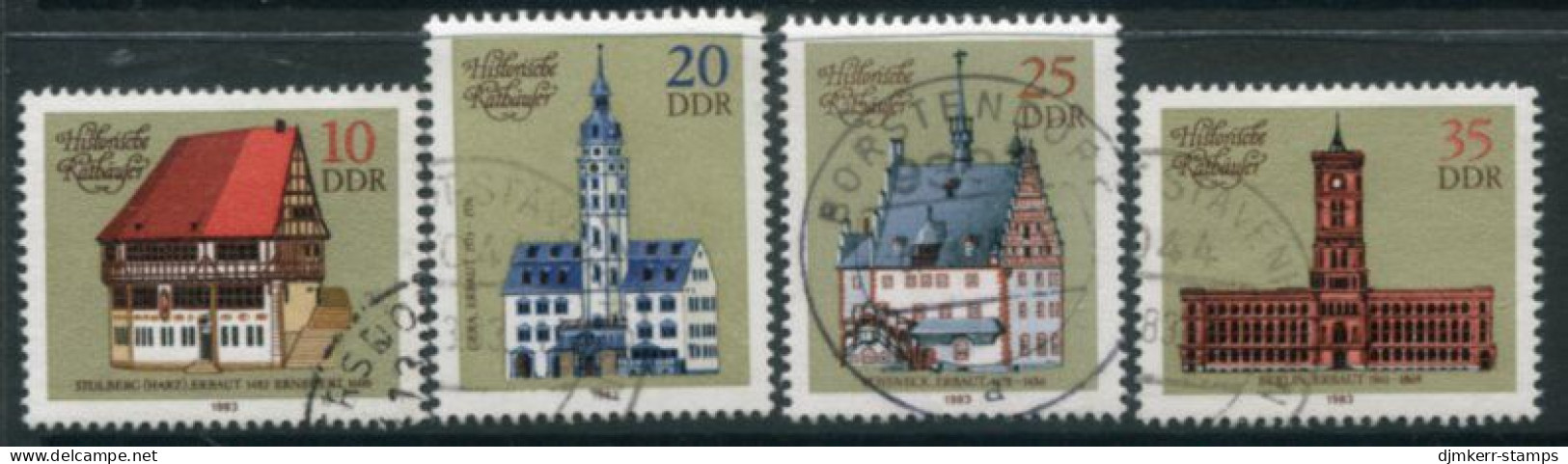 DDR 1983  Historic Town Halls Used.  Michel 2775-78 - Usados