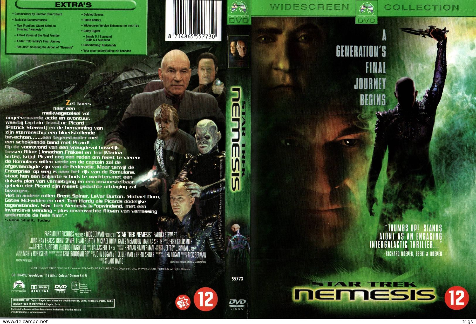 DVD - Star Trek: Nemesis - Ciencia Ficción Y Fantasía