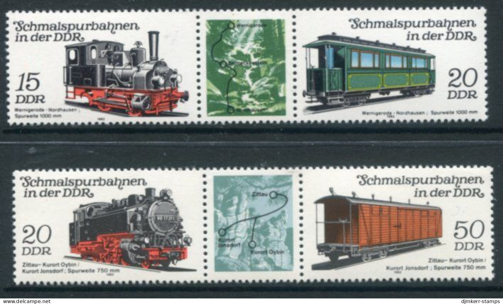 DDR 1983  Narrow-guage Railways III  MNH / **.  Michel 2792-95 - Neufs