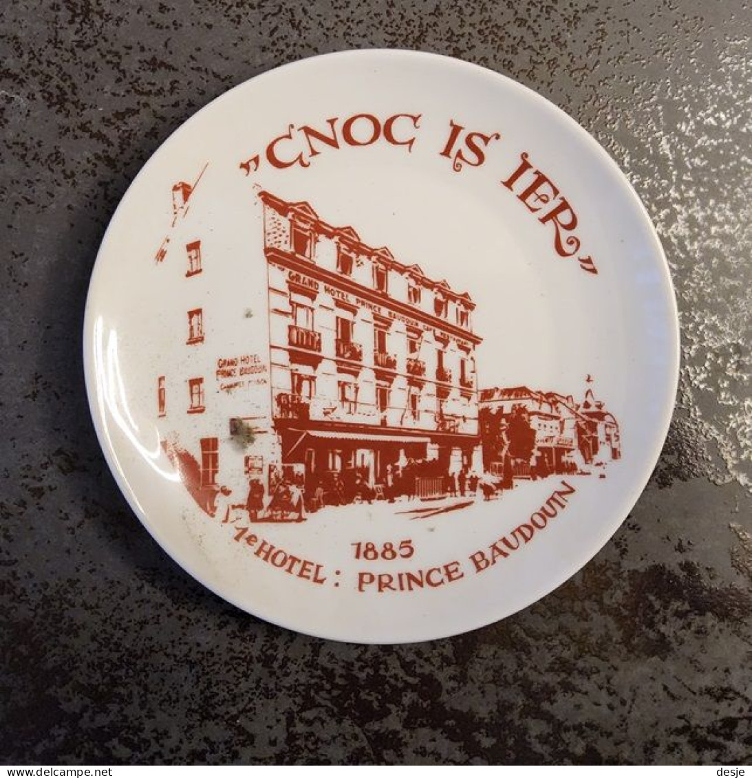 Schotel Knokke "Cnoc Is Ier" 1885: 1ste Hotel Prince Baudouin - Ferro Battuto