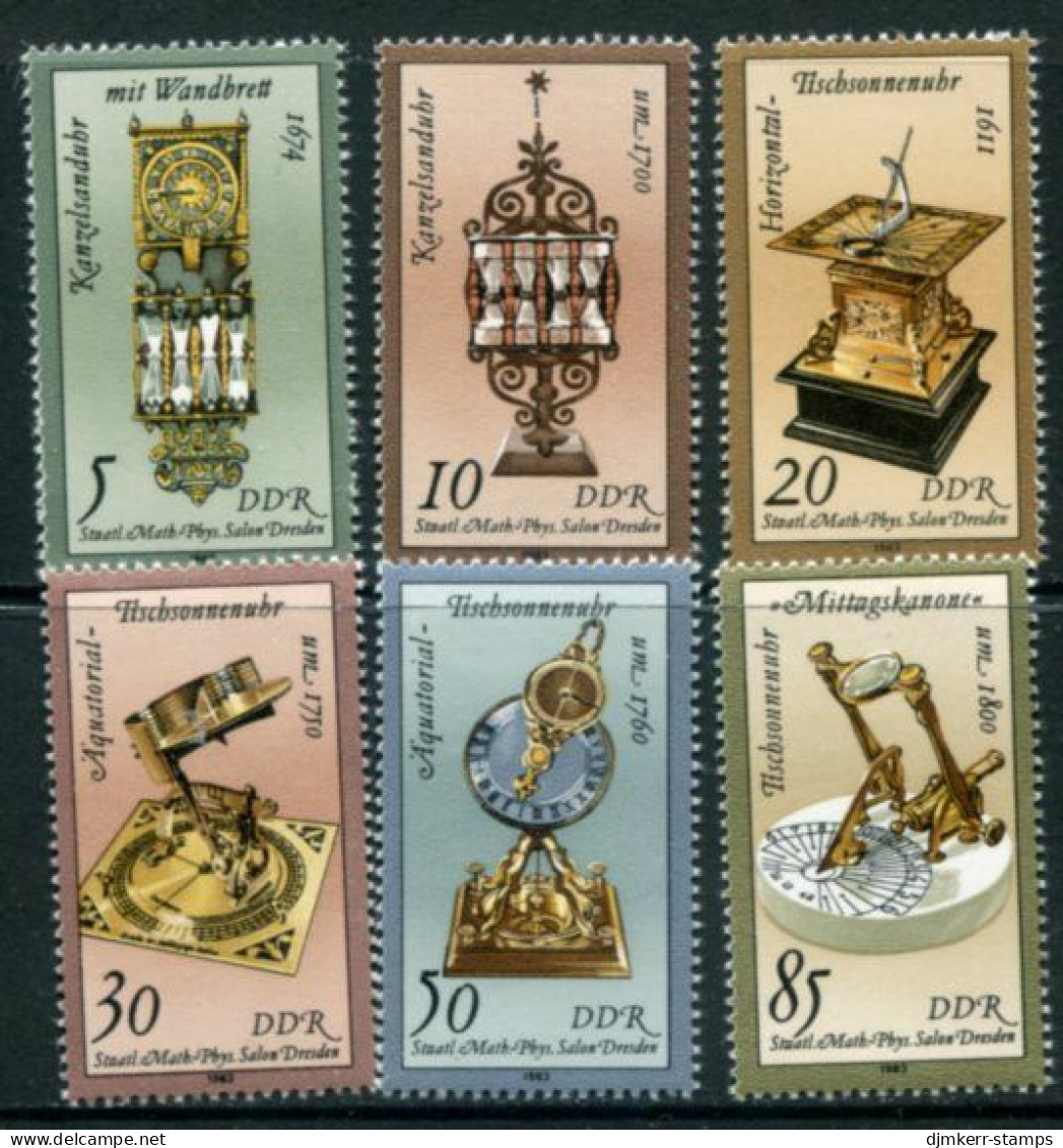 DDR 1983  Antique Sundials  MNH / **.  Michel 2796-801 - Neufs