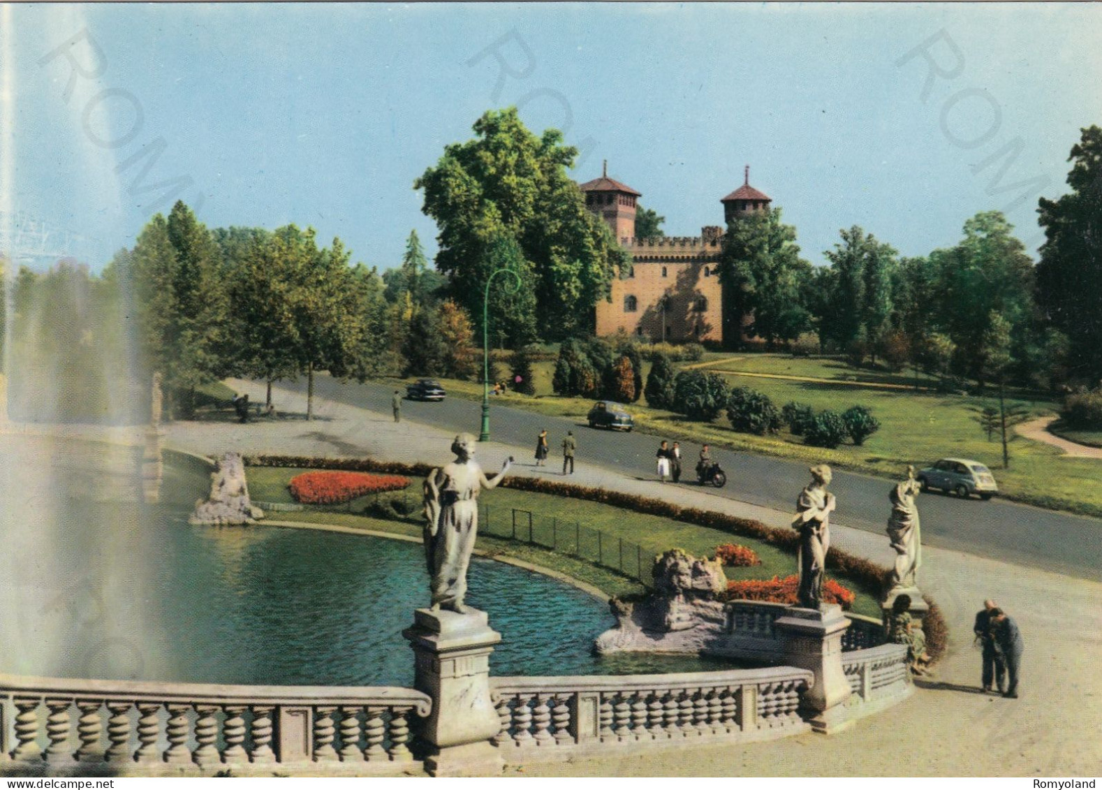 CARTOLINA  TORINO,PIEMONTE-PARCO DEL VALENTINO-FONTANA MONUMENTALE-STORIA,MEMORIA,CULTURA,BELLA ITALIA,NON VIAGGIATA - Parcs & Jardins