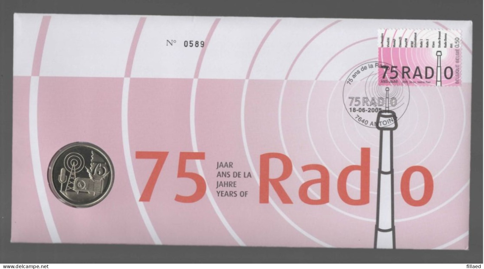 Belgie: Numisletter 3415  75 Jaar Radio. - Numisletters