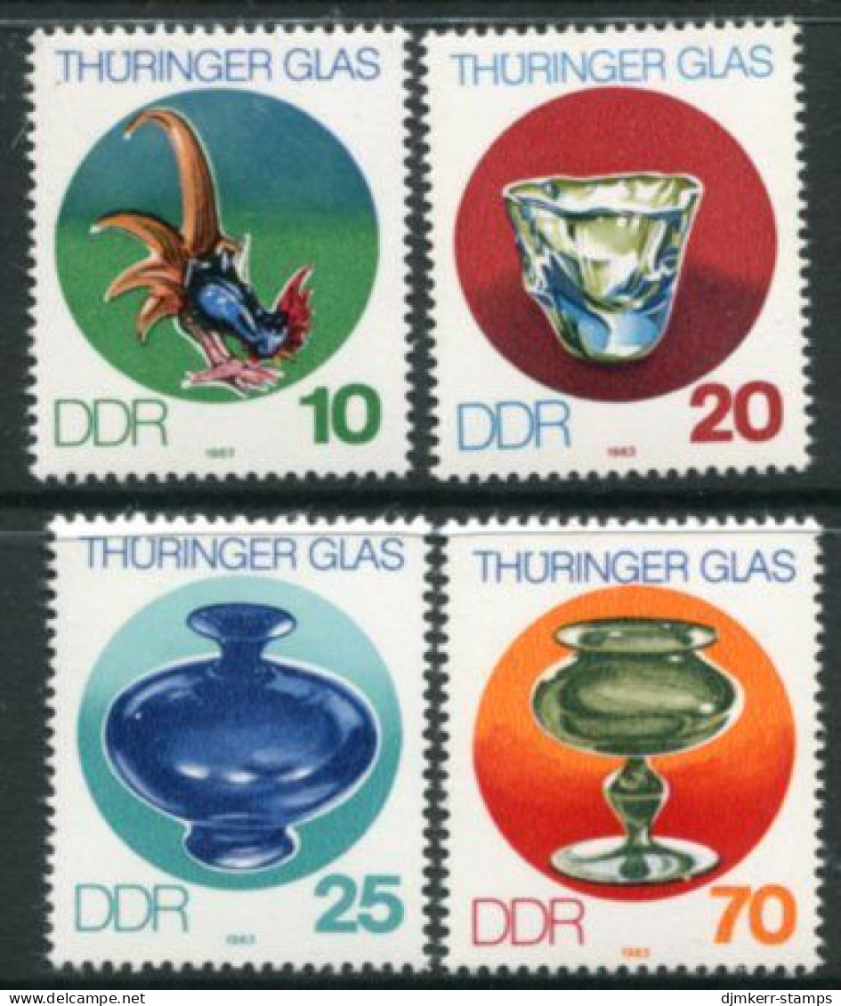 DDR 1983 Thuringian Glass  MNH / **.  Michel 2835-38 - Unused Stamps