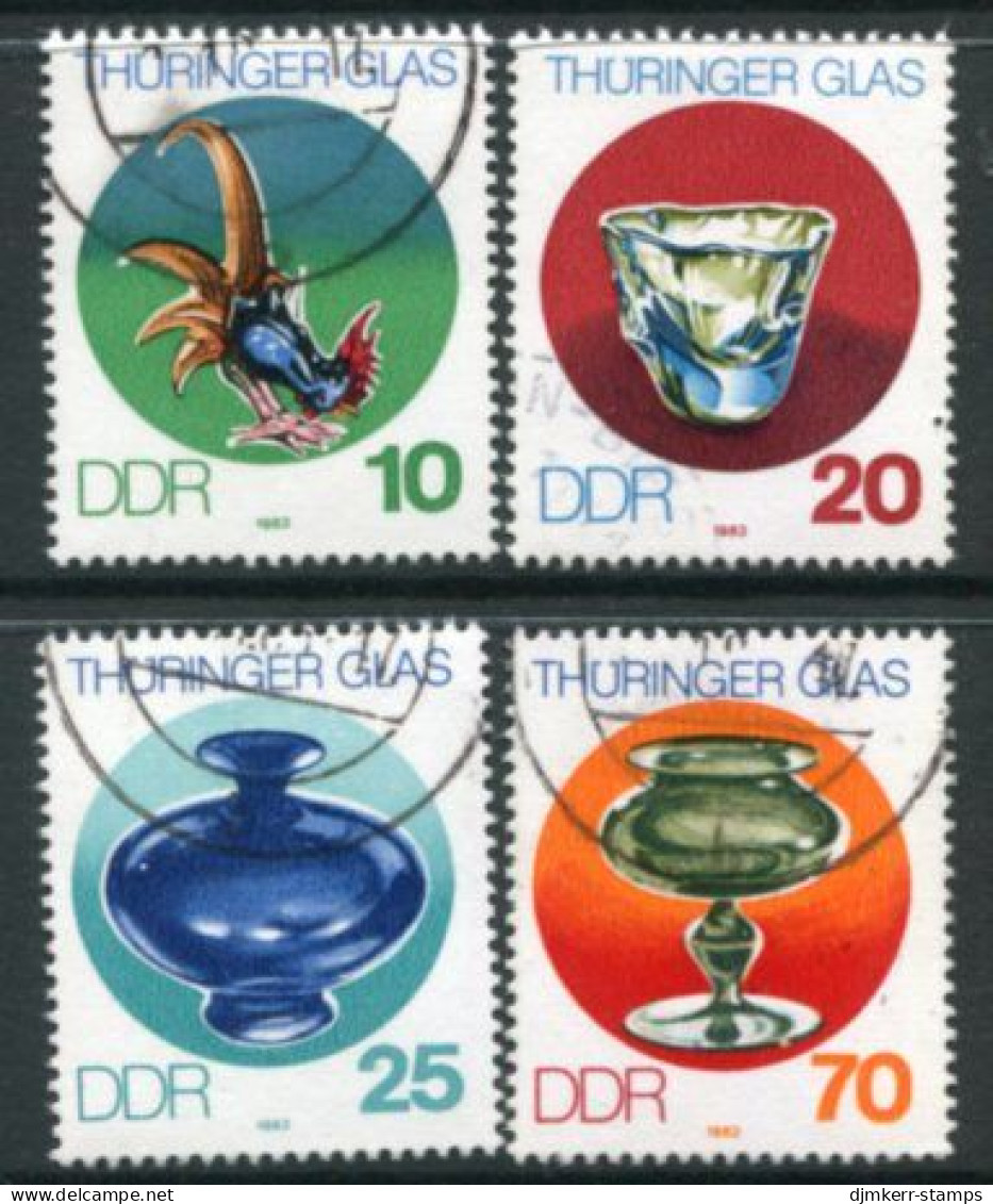 DDR 1983 Thuringian Glass Used.  Michel 2835-38 - Usados