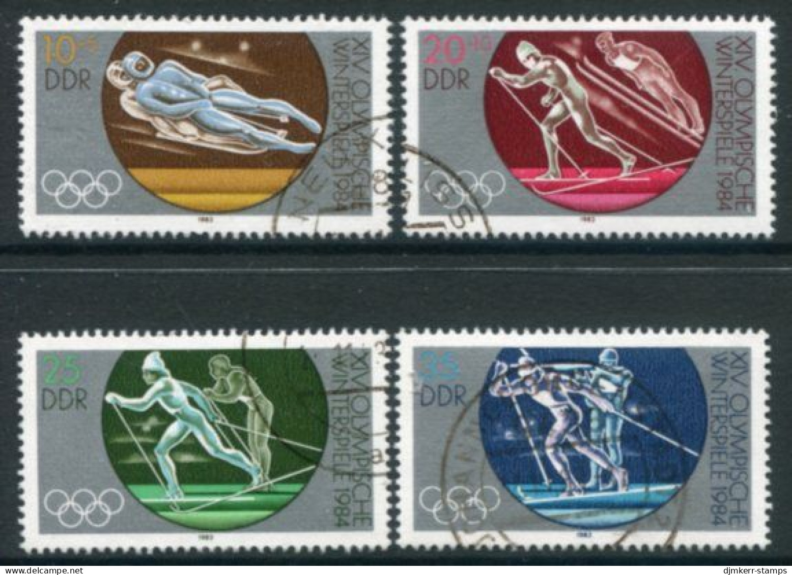 DDR 1983 Winter Olympic Games Used.  Michel 2839-42 - Gebraucht