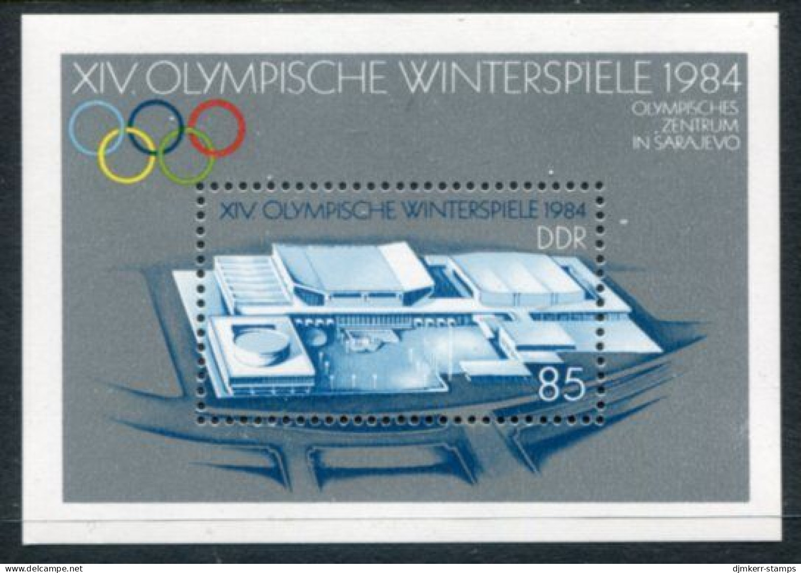 DDR 1983 Winter Olympic Games Block  MNH / **.  Michel Block 74 - Unused Stamps