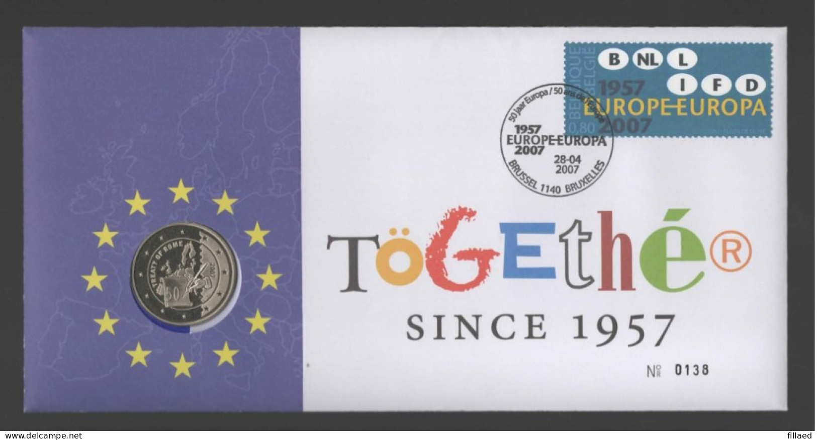 Belgie: Numisletter 3635 50 Jaar Europa. - Numisletters