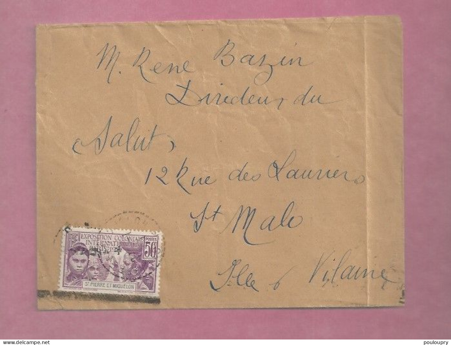 Lettre De 1933 Pour La France - YT N° 133 - Exposition Coloniale De Paris - Seul Sur Lettre - Cartas & Documentos