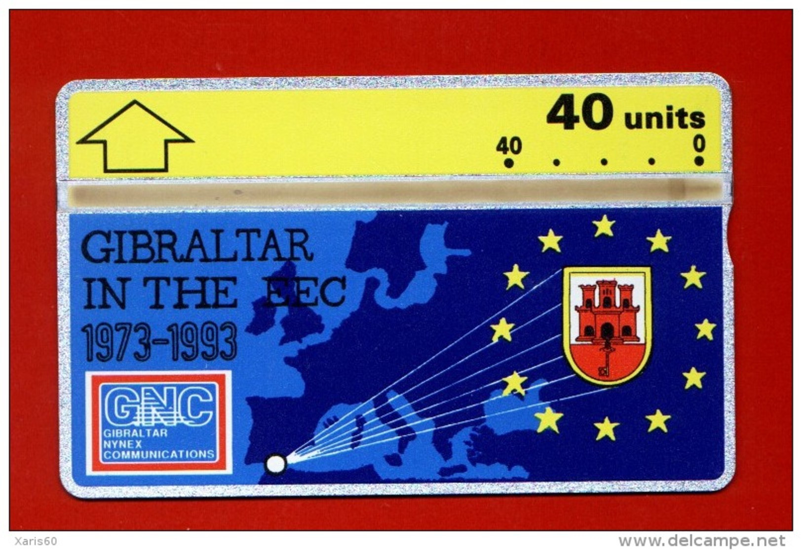 GIBRALTAR: GIB-32 20 Years Of Gibraltar In The EEC "Regular Issue" 40 Unints. Unused - Gibraltar