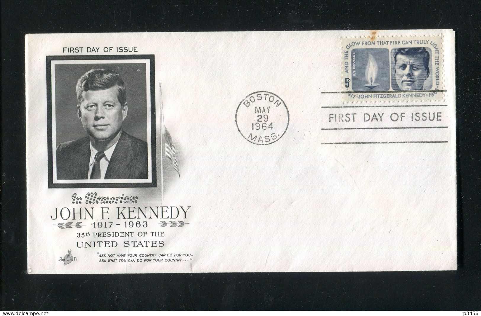"USA" 1964, Mi. 860 "J.F. Kennedy" FDC (3750) - Omslagen Van Evenementen