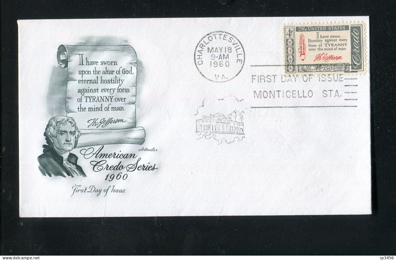 "USA" 1960, Mi. 768 FDC (3751) - Schmuck-FDC