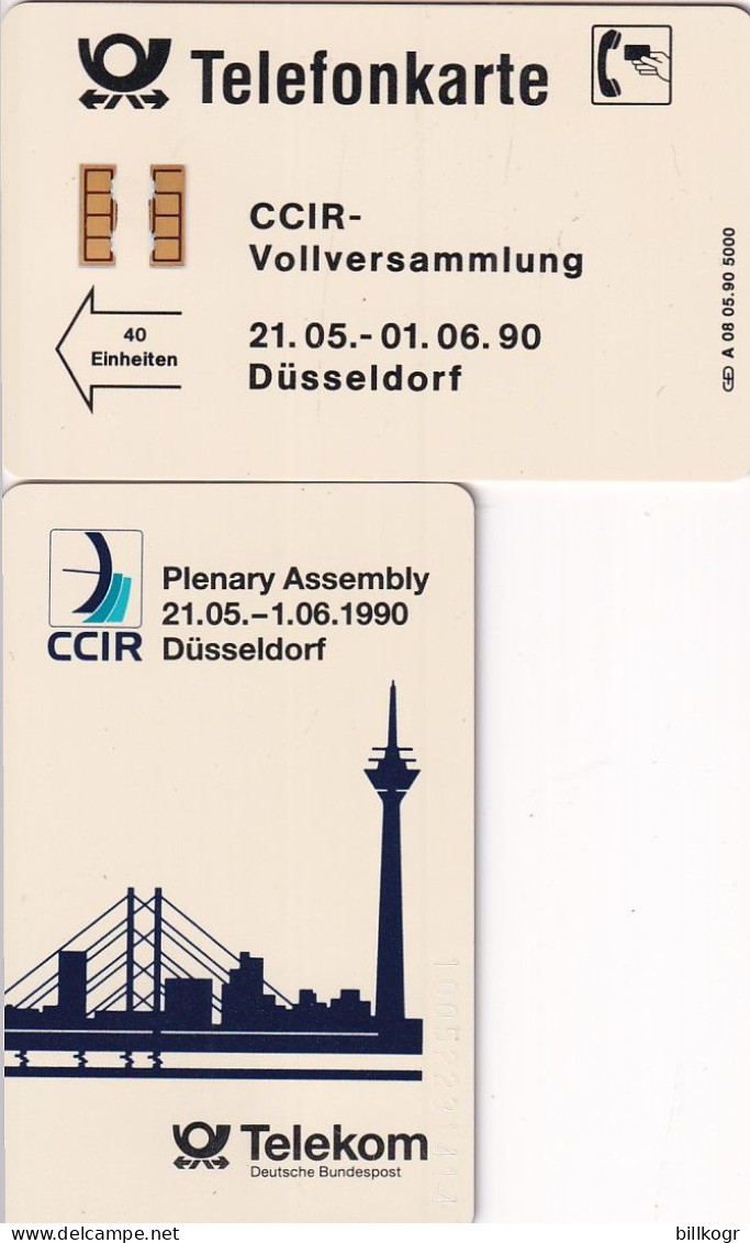 GERMANY - CCIR-Vollversammlung, Düsseldorf(A 08), Tirage 5000, 05/90, Mint - A + AD-Series : Publicitaires - D. Telekom AG