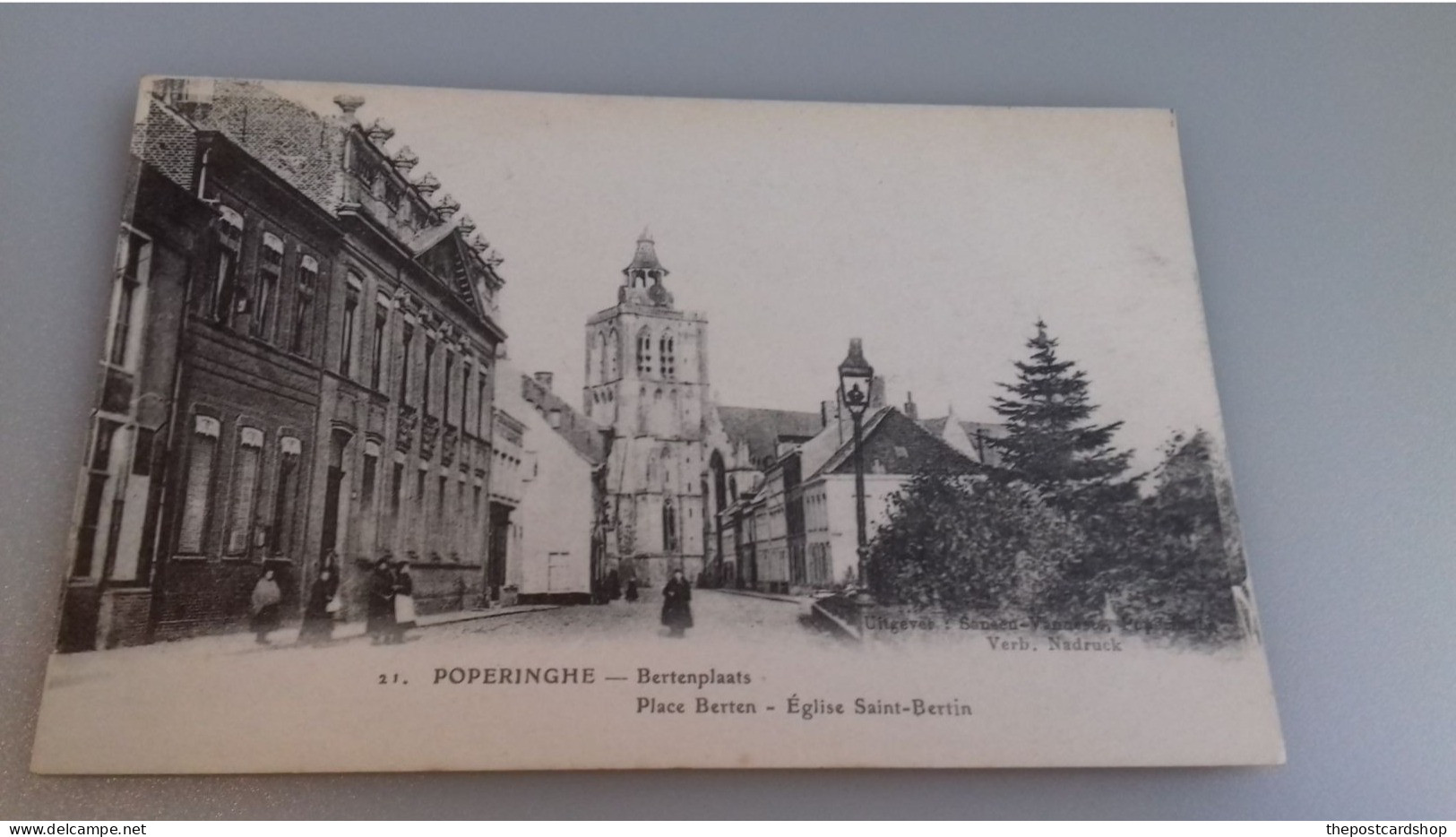 Poperinghe Poperinge Bertenplaats Place Berten Eglise Saint-Bertin - Poperinge