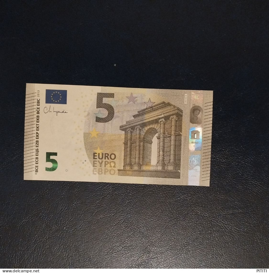 EURO SPAIN 5 V014C4 VB9999 LAGARDE UNC - 5 Euro