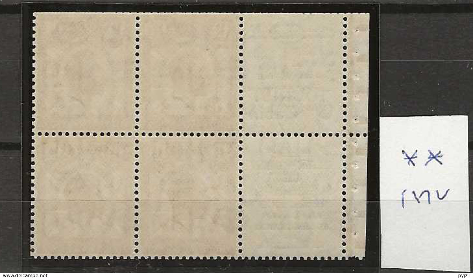 1929 MNH Great Britain SG 436b Booklet Pane - Ungebraucht