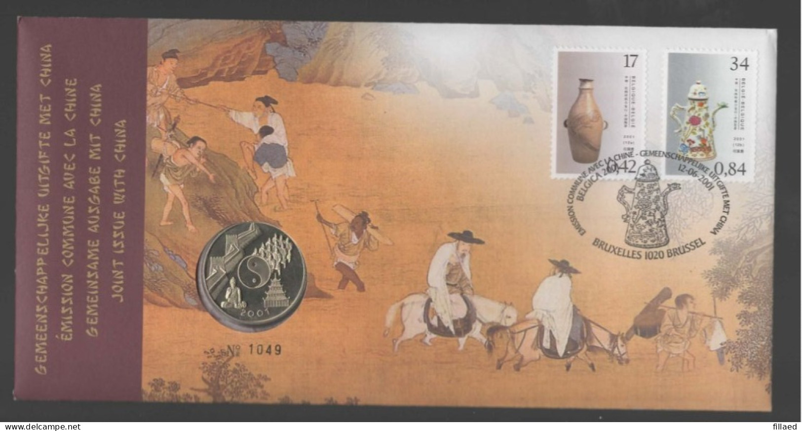 België: Numisletters 3008/09 Gemeenschappelijke Uitgifte Met China. - Numisletters