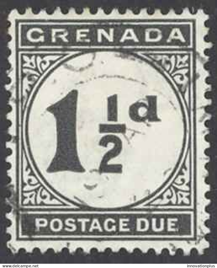 Grenada Sc# J12 Used 1921-1922 1 1/2p Postage Due - Grenada (...-1974)