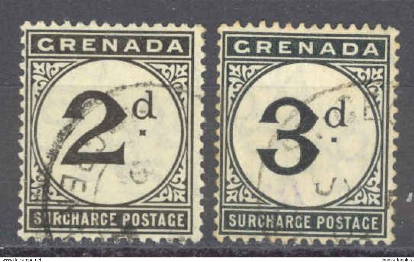 Grenada Sc# J9-J10 Used 1906-1911 2p-3p Postage Due - Grenade (...-1974)