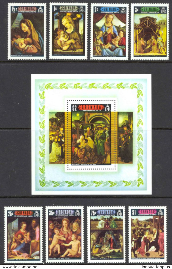 Grenada Sc# 519-527 MNH 1973 Christmas - Grenade (...-1974)