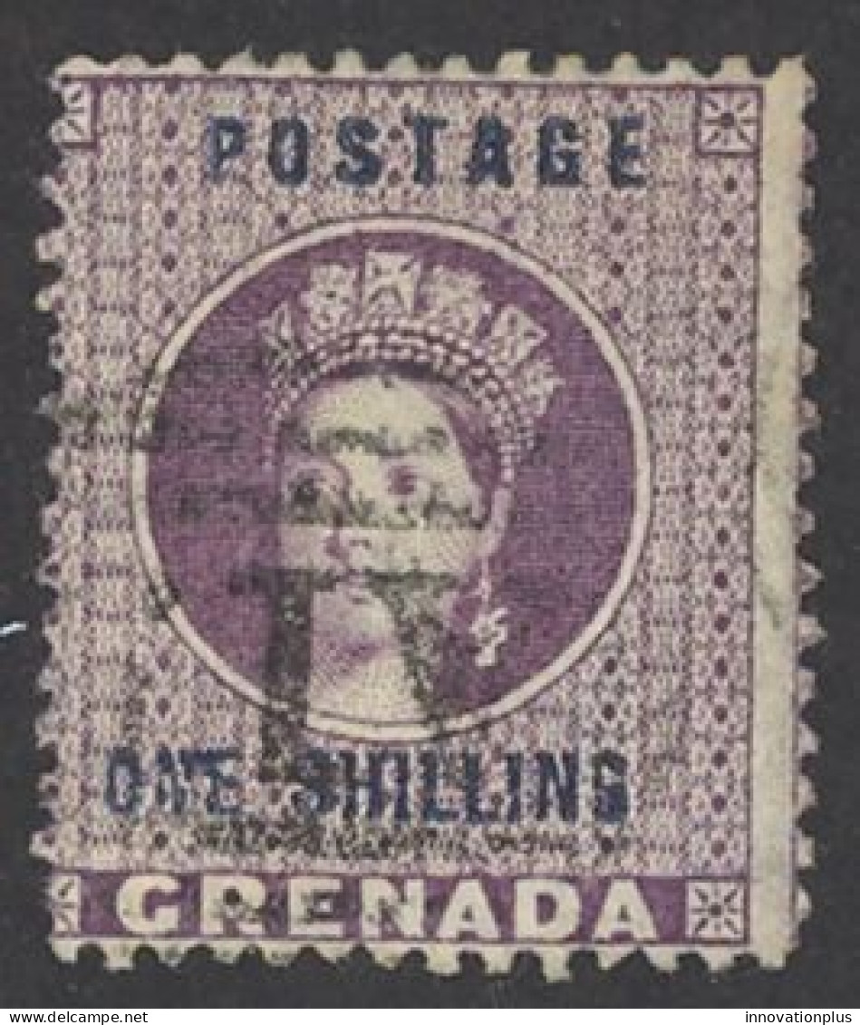 Grenada Sc# 11 Used 1875-1881 1sh Queen Victoria - Grenada (...-1974)